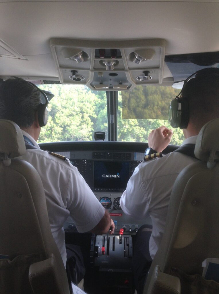 pilots in small plane