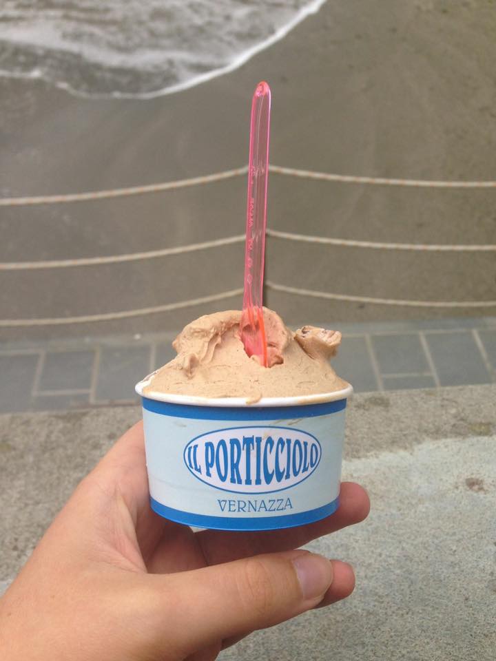 ice cream in vernazza