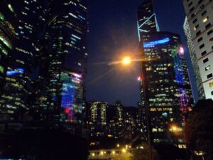 skyline view from admiralty hong kong