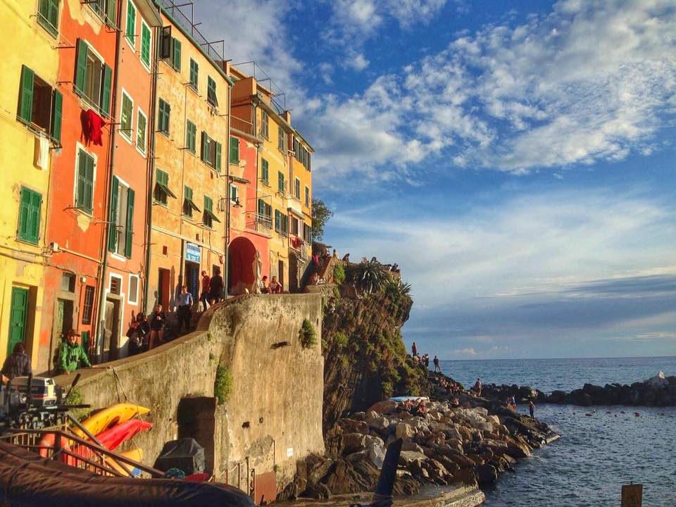sunset at Riomaggiore