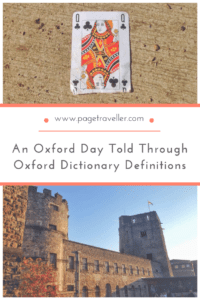 An Oxford Day Told Through Oxford Dictionary Definitions