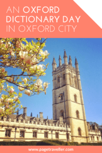 An Oxford Dictionary Day in Oxford City