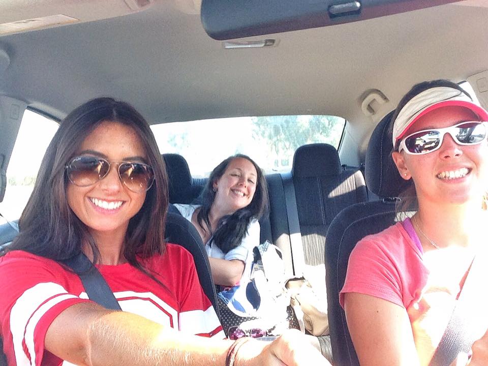 friends on a road trip