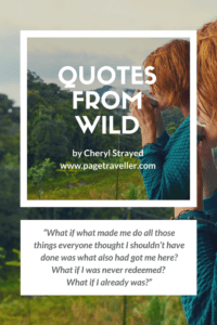 quotes from wild cheryl strayed redemption