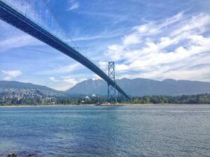 Lions Gate Bridge from Stanley Park
