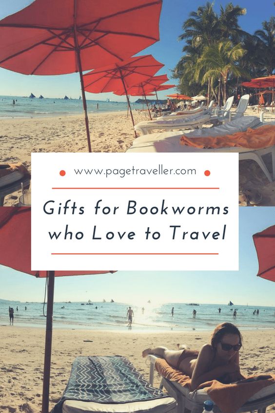 gifts for bookworms who love to travel pin