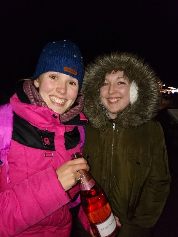 Celebrating New Years Eve in the Hague with Champagne