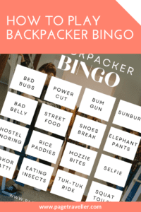 how to play backpacker bingo