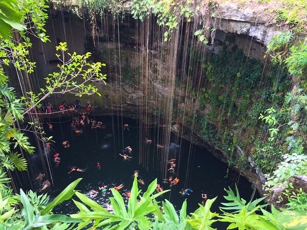 Cenote Ik Kil near Chichen Itza, Yucatan, Mexico