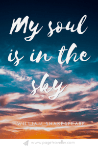 My soul is in the sky - William Shakespeare quote from A Midsummer Night's Dream