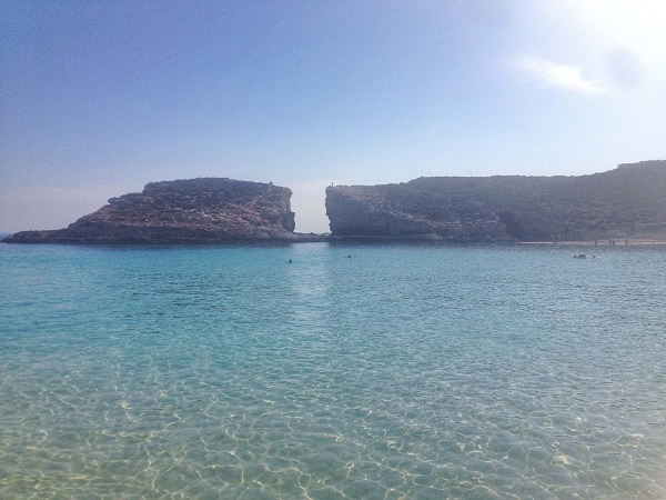 Clear blue waters of Comino, Malta