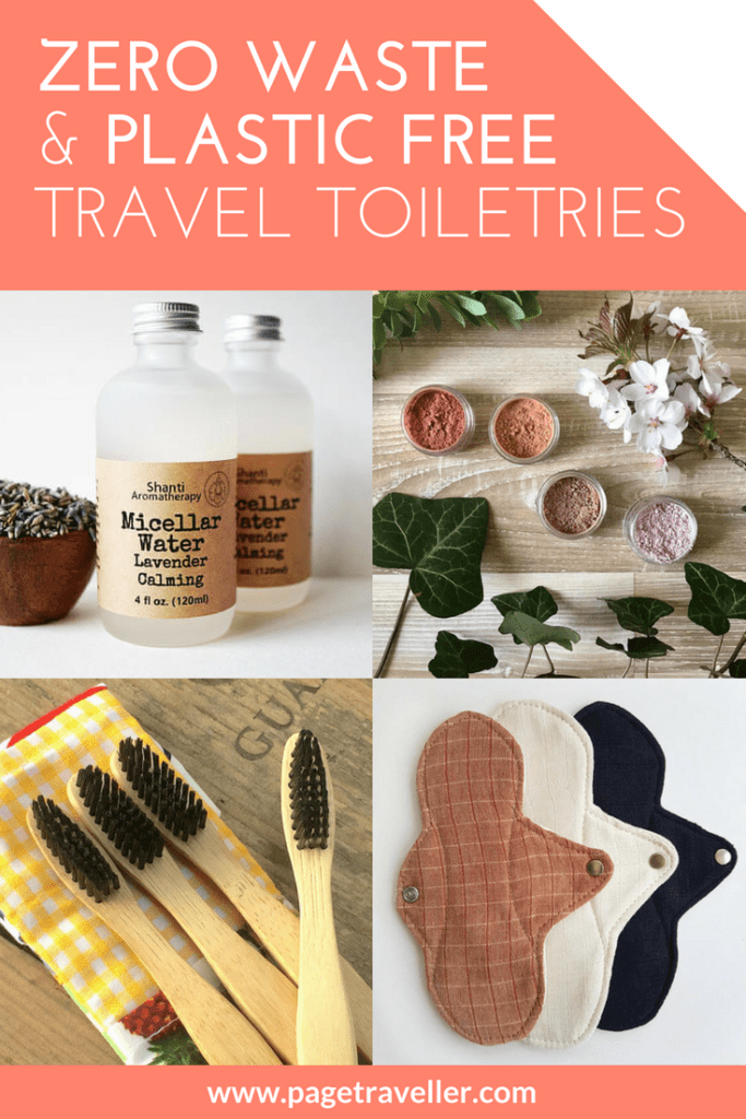 Plastic Free and Zero Waste Travel Toiletries Pin 2