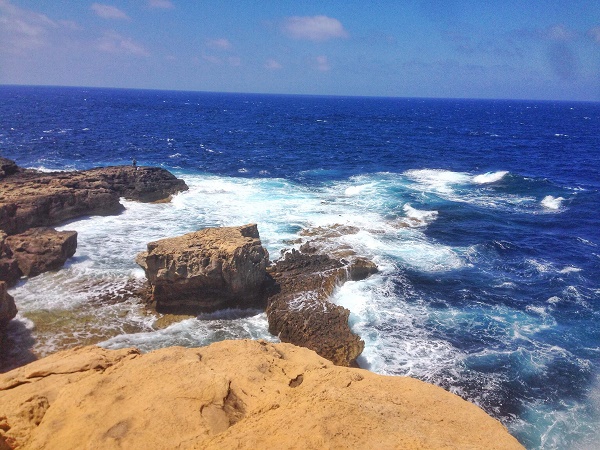 The rocks around Dwejra Bay, Gozo, Malta