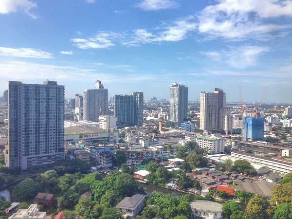 View of Phra Khanong and On Nut in Bangkok Thailand