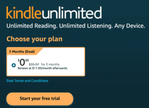 kindleunlimited free trial