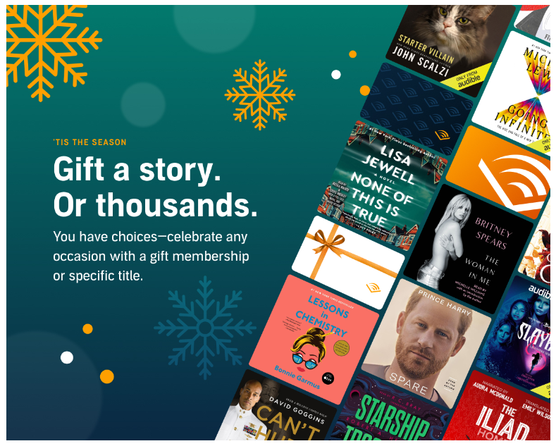 give the gift of audible