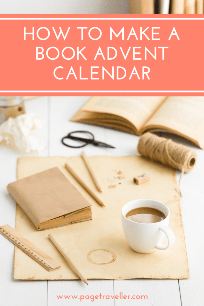 how to make a book advent calendar pin