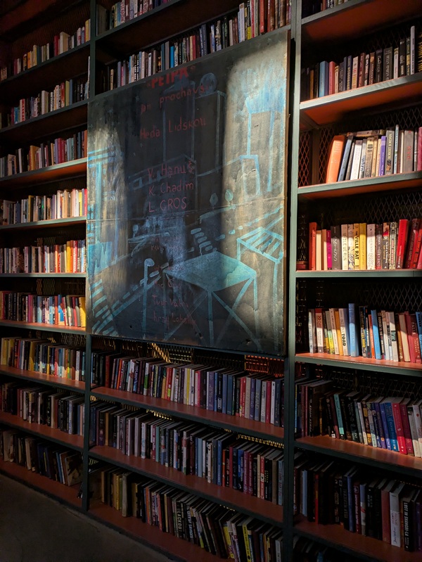 bookshelves at stamba