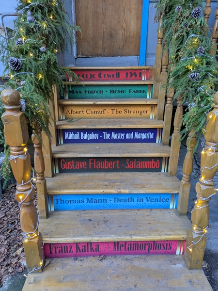 cafe novel staircase