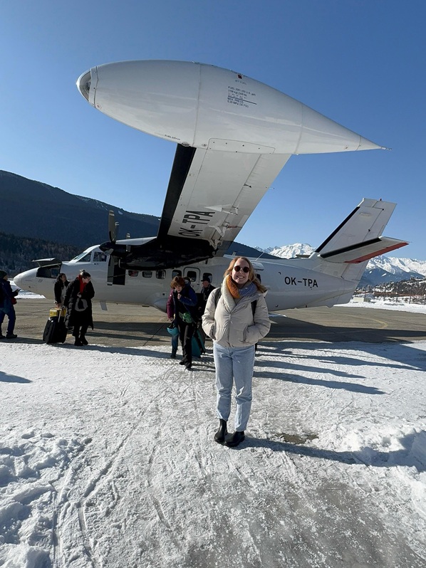 plane at mestia airport