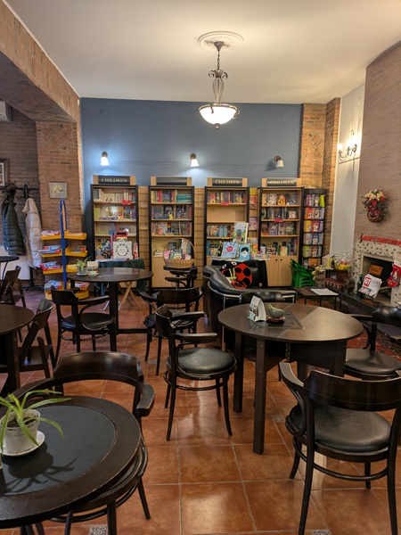 prospero's bookstore cafe in tbilisi