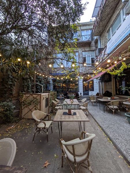 prospero's cafe and bookshop in tbilisi