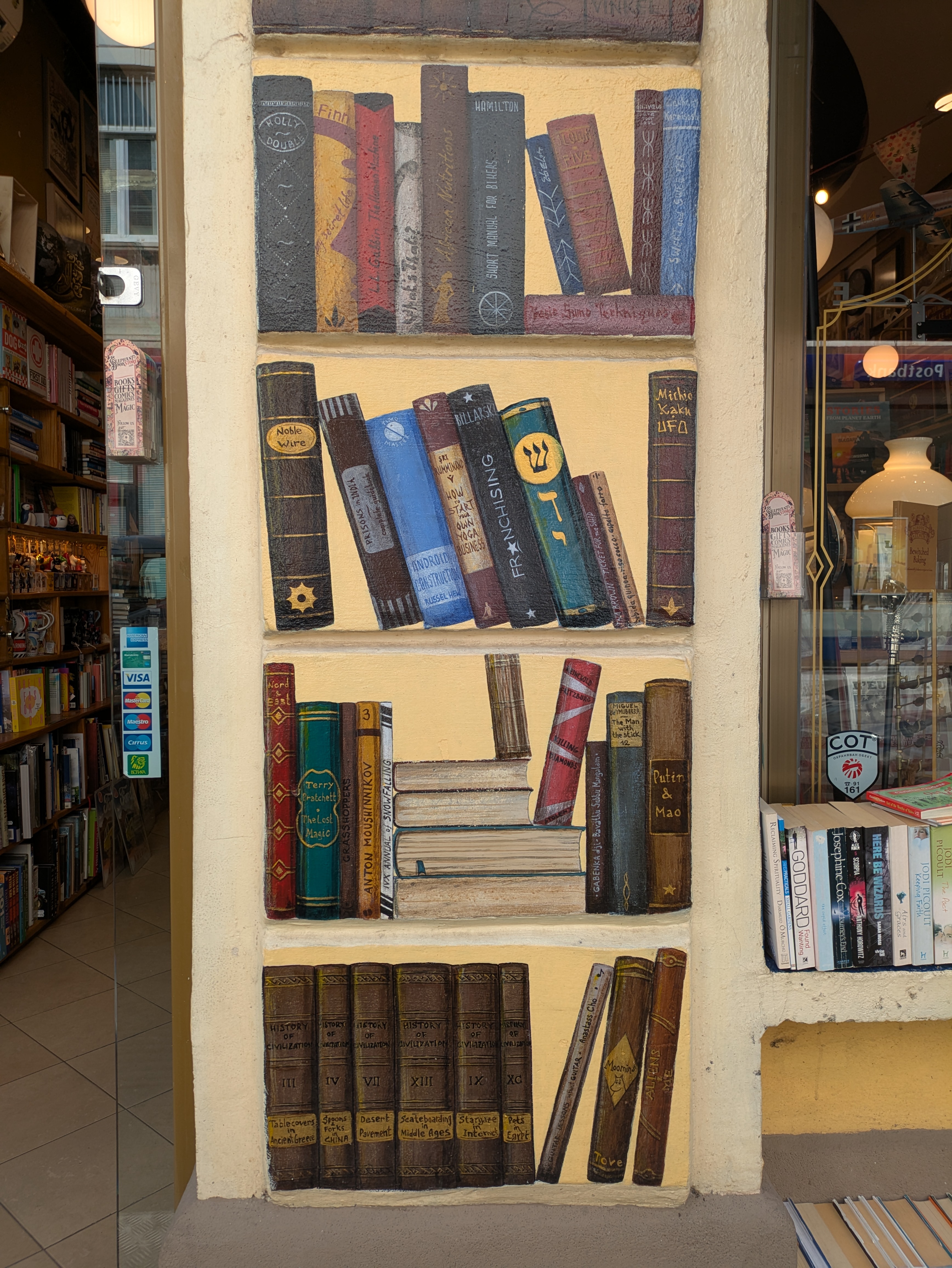 elephant bookstore book art