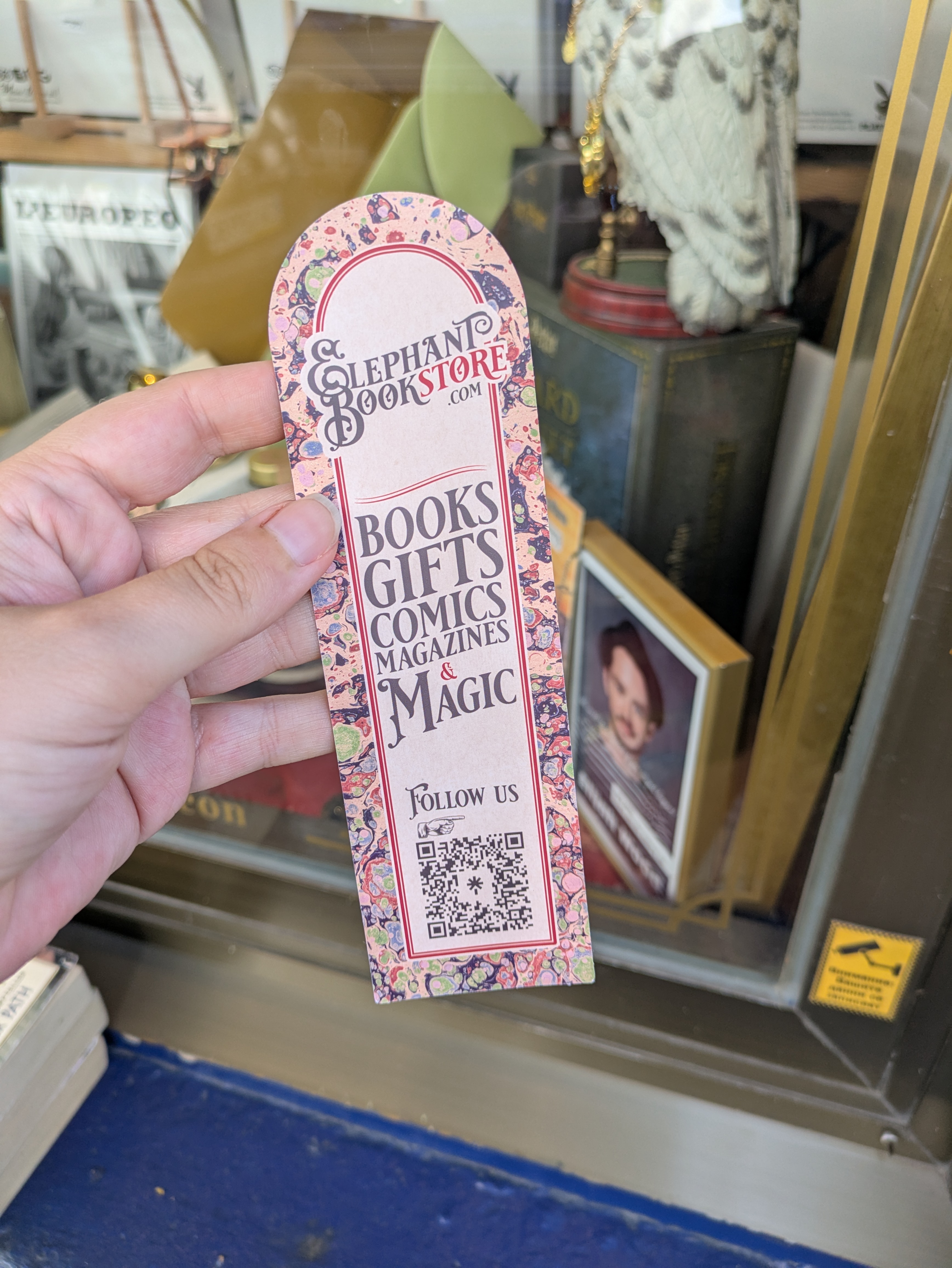 elephant bookstore bookmark