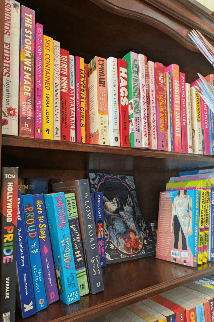 fox books cafe bookshelf