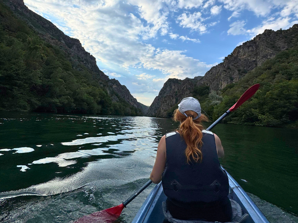 kayaking in matka canyon
