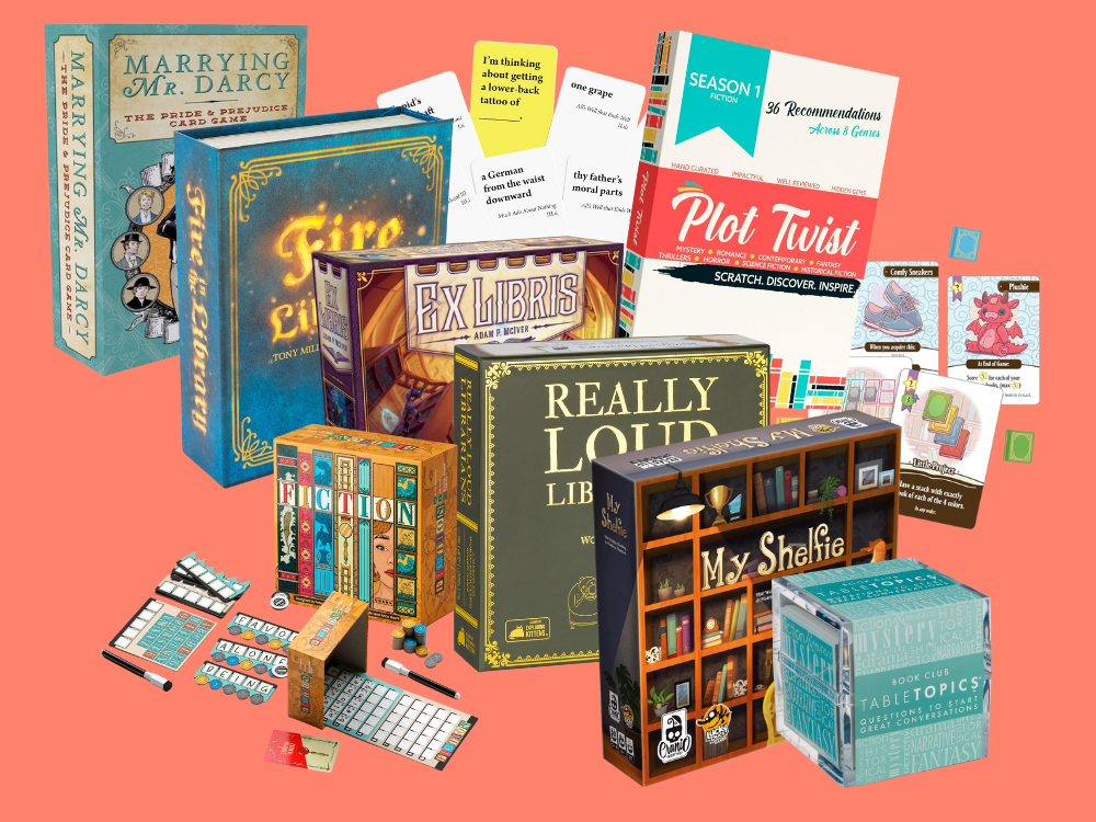 card and board games for book lovers