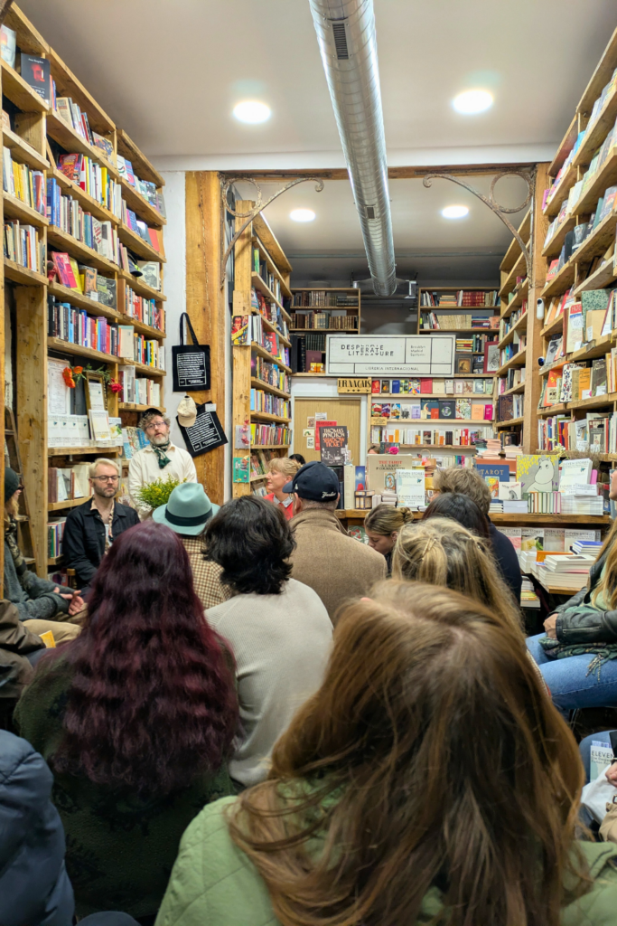eleven stories book launch event at Desperate Literature