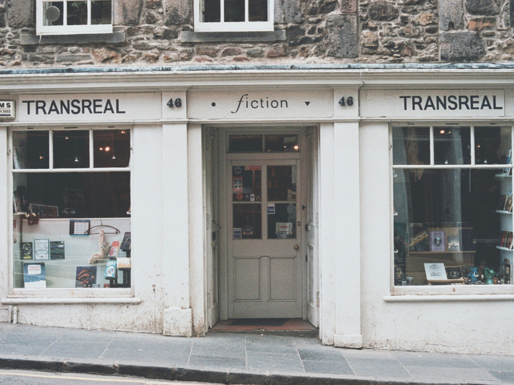 transreal fiction bookstore in edinburgh