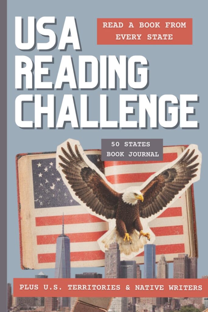 front cover 50 states reading journal