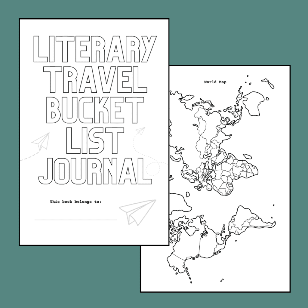 literary travel bucket list journal