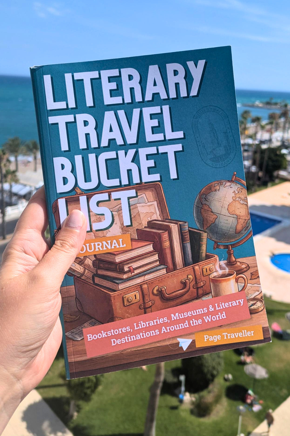 literary travel journal front cover